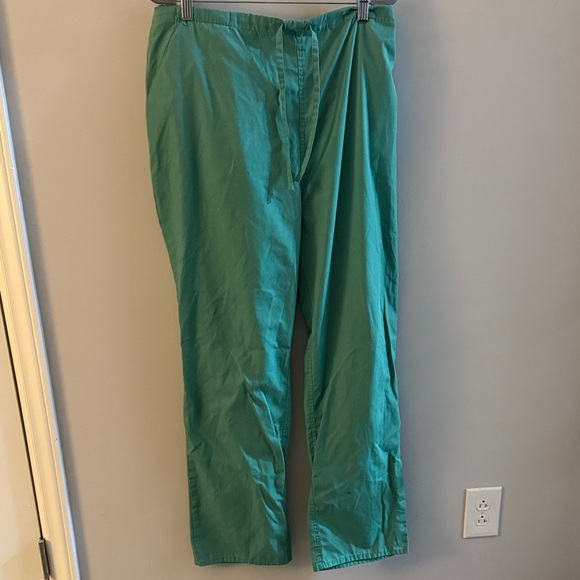 Women's Teal Scrub Pants - Picture 1 of 3